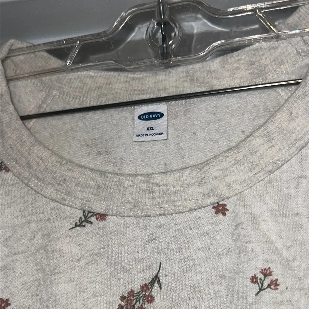 Old Navy Floral Cream Sweatshirt